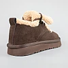 Угги жіночі замшеві низькі на хутрі 593401 Коричневі