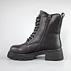 Черевики шкіряні хутро 593411 Чорні