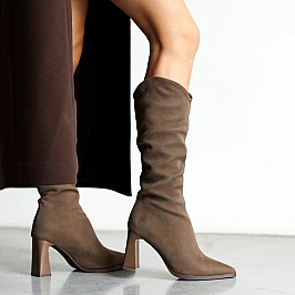 Чоботи жіночі утеплені 593405 Коричневі фото 1