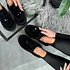 Лоферы женские замшевые 593495 Черные