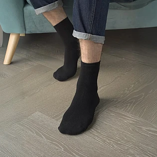 Шкарпетки кашемір чоловічі (5 пар) 593534 Чорні фото 2