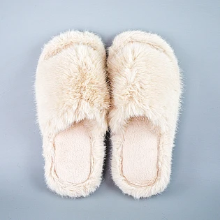 Домашние тапочки 583568 Бежевые фото 2