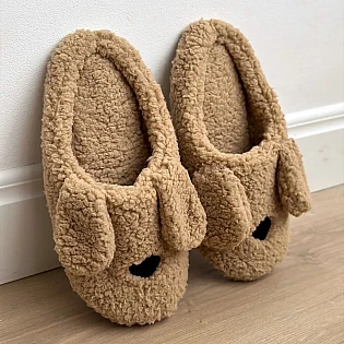 Домашние тапочки dog 593236 Коричневые фото 2