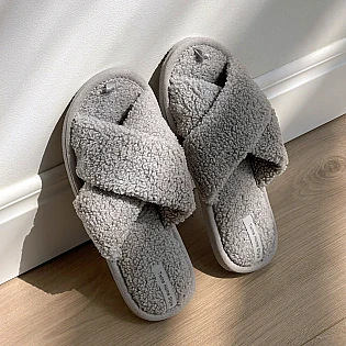 Домашние тапочки 586970 Серые фото 1