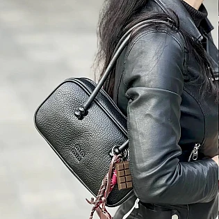 Сумка-багет 593518 Черная