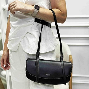 Сумка багет экокожа 593663 черный фото 1