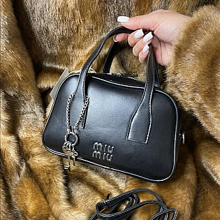 Женская сумка кросс боди 593882 Черная фото 1