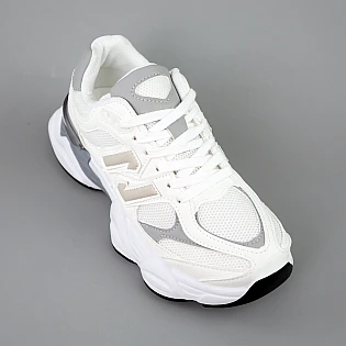 Кроссовки женские эко замша сетка 593915 Белые фото 2