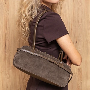 Сумка такса 593929 Коричнева фото 2