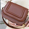 Сумка жіноча крос боді з еко шкіри 592881 коричнева