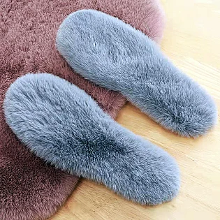 Стелька имитация меха кролика 591264 Серый