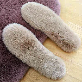 Стелька имитация меха кролика 591286 Бежевые