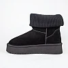 Угги жіночі замшеві 594022 Чорні