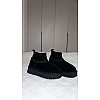 Угги жіночі замш хутро 594026 Чорні