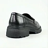 Лофери жіночі шкіра 594034 Чорні