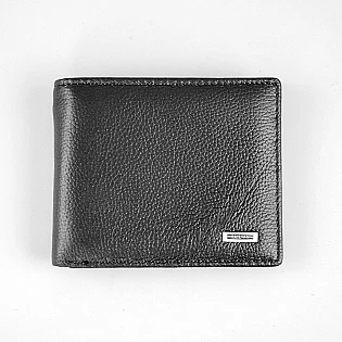 Кошелек мужской кожаный 594040 Черный