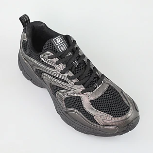 Кросівки чоловічі сітка 594091 Чорні фото 2