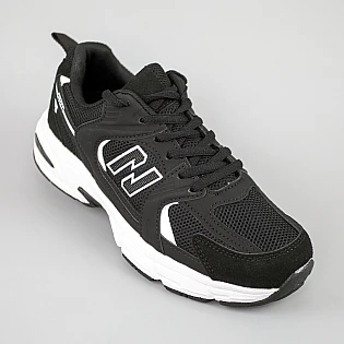 Кросівки жіночі спортивні сітка 594077 Чорний з білим фото 2