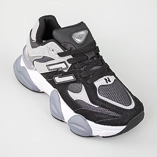 Кросівки жіночі екошкіра сітка 594089 Сірі з чорним фото 2