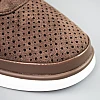 Мокасини жіночі замшеві з перфорацією 594085 Коричневі