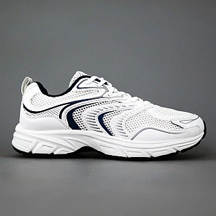 Кросівки чоловічі сітка 594097 Білі з синім фото 1