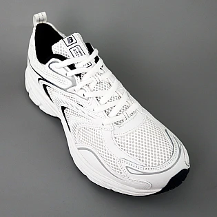 Кросівки чоловічі сітка 594097 Білі з синім фото 2