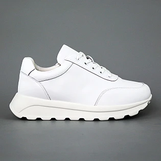 Кросівки жіночі  натуральна шкіра  594080 Білі фото 1