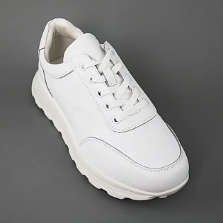 Кросівки жіночі  натуральна шкіра  594080 Білі фото 2