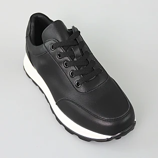 Кросівки жіночі натуральна шкіра 594081 Чорні фото 2