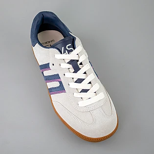 Кеды женские замшевые 594228 Серо Голубые фото 2