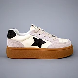 Кеди жіночі шкіряні 594220 Бежеві