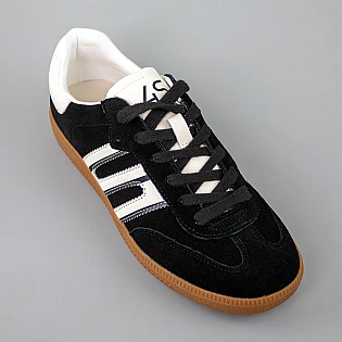 Кеды женские замшевые 594222 Черные фото 2