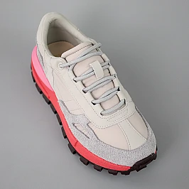 Кроссовки женские замш и текстиль 594229 Серый Розовый фото 2