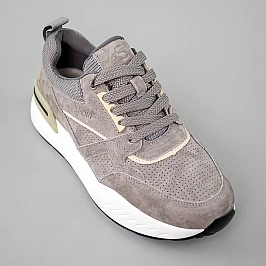 Кроссовки женские замшевые 594237 Серый фото 2