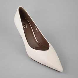 Туфли женские женские кожаные 594209 Бежевые фото 2