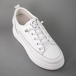 Кеды женские кожаные 594240 Белые фото 2