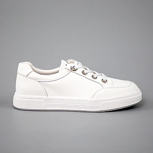 Кеды женские кожаные 594241 Белые фото 1