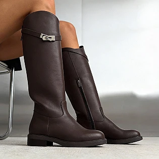 Ботинки женские утепленные 594298 Коричневые фото 2