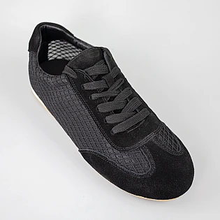  Мокасини жіночі сітка літні 594295 Чорні фото 2