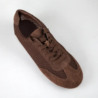 Мокасини жіночі сітка літні 594296 Коричневі фото 2