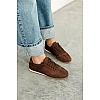 Мокасины женские сетка летние 594296 Коричневые
