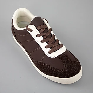 Кеди жіночі еко замш 594367 Шоколадні фото 2