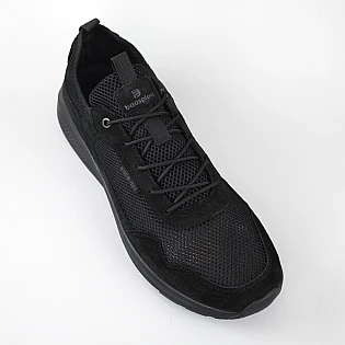 Кроссовки мужские летние сетка большие 594420 Черные фото 2