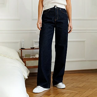 Джинсы женские 594305 Темно-синие фото 1