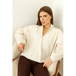 Свитер женский 594410 Молочный фото 2