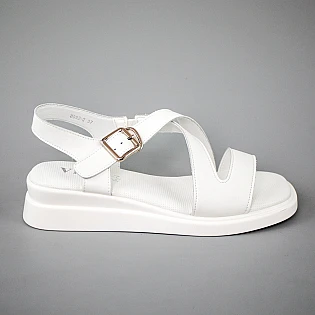 Сандали кожаные 594316 Белые фото 1