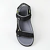 Сандали мужские эко замш 594513 Черный с серым