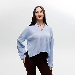 Свитер женский 594409 Голубой фото 1