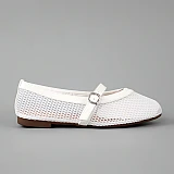 Балетки жіночі сітка літні 594447 Білі