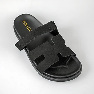 Шльопанці жіночі замша 594462 Чорні фото 2